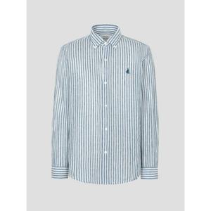 빈폴맨 빈폴 26 SS 리넨 스트라이프 셔츠 - 그린(BC6364C21M) BC6364C21M