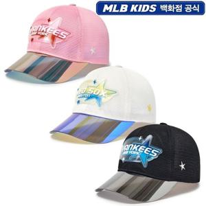 엠엘비키즈 MLB키즈 미러 챙배색 올메쉬 볼캡 3종 택1 7ACPB1063 7ACPB1063000
