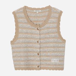 써스데이아일랜드 (써스데이아일랜드) 트위드 믹스 니트 베스트 T262MVT134 T262MVT134