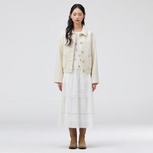 써스데이아일랜드 (써스데이아일랜드) 조개자수 트위드 점퍼 T262MJP132 T262MJP132