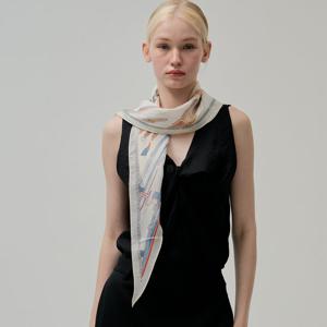 레노마 스카프 모달 린넨 마름모 스카프 (D) SKI025 SKI025