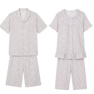 비너스 란제리 통기성 좋고 시원한 잔꽃 나염 반팔 남성 여성 커플 파자마 여름 잠옷 택1(VPAS209M VPAS209W) VPAS209WM000