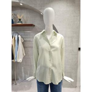 페이지플린  (F6BBL402) 카라넥 줄가라 긴팔 블라우스