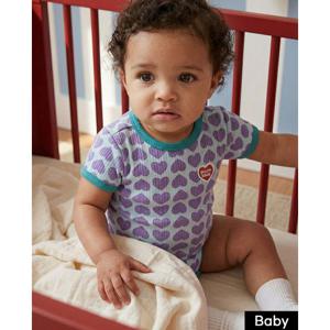 벨리타앤보이즈 베이비BB하트올오버 반팔바디수트 BB6MBS31VO BB6MBS31