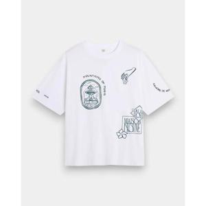 메종키츠네 반팔 티셔츠 QM00107KJ0119 P100 White