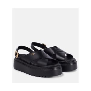 프라다 레더 플랫폼 샌들 P01010526