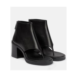 미우미우 Thong 레더 앵클 샌들 P00782668