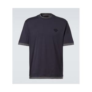 프라다 코튼 저지 티셔츠 P01094164