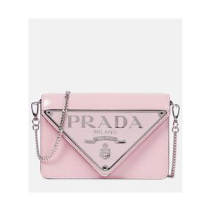 프라다 로고 레더 숄더 백 P00630195