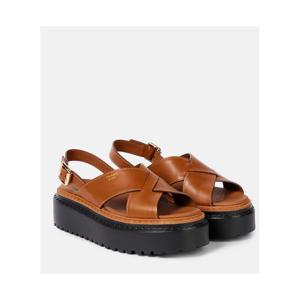 프라다 레더 플랫폼 샌들 P01010524