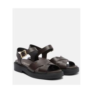 프라다 레더 플랫폼 샌들 P01155846