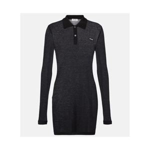 미우미우 리브 니트 코튼 저지 폴로 드레스 P01004493