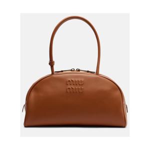 미우미우 Beau 라지 레더 숄더 백 P01177761