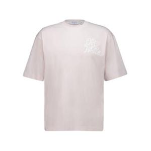 오프화이트 반팔 티셔츠 44MAA120S26J00U 680 Pink