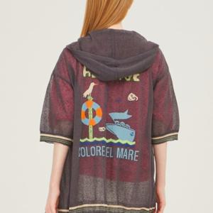 [베네통]인티샤 반팔 후드가디건 BAKC6633MD_DG