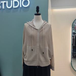 [수스]소매시스루 후드 집업 가디건 S262BKJ451/블랙,베이지_YS