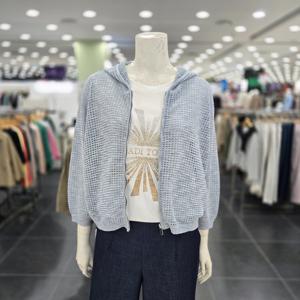 [벨라디터치]후드 집업 니트 가디건 V3G2KT21_GN