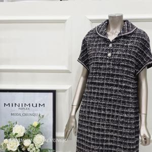 [미니멈]MD 트위드 카라 원피스  MD MMZFAWO6960BK_CJ