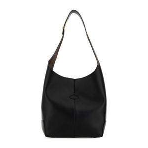 토즈 디 백 폴리오 블랙 가죽 버킷백 XBWDBMS0400UCT B999