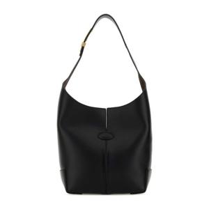 토즈 로고 패치 가죽 버킷백 XBWDBMS0200UCT B999