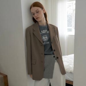 [쥬크]셔츠 카라 쓰리버튼 슬림 자켓 Z254MSF211