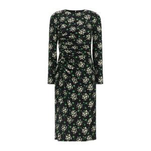 돌체앤가바나 플라워 사이드 드레이핑 미디 원피스 F664HTFSA85