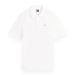 타미힐피거데님 공용 레귤러 쿨 카라 반팔 티셔츠 화이트 T32G1TKT01TMT2 T32G1TKT01TMT2