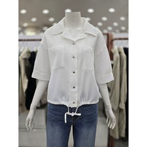 [ab.f.z]밑단 스트링 지지미 숏남방( AFA2NB01E )_DJ