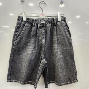 애플핑크 HC07 4부  워싱 난스판  데님팬츠 JBP9U345GSG