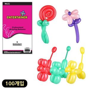 행사용품 요술풍선 스탠다드 색상혼합 100개입 260N