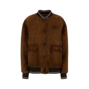 미우미우 가죽 자켓 MPV997SOOO104R F0134 Brown