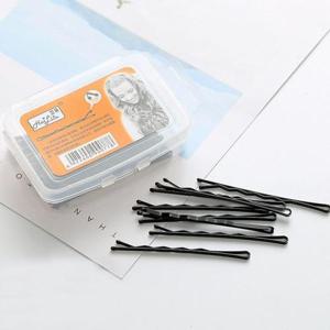 머리핀 검정 헤어실핀 블랙 헤어핀 실삔 30P DD-10419