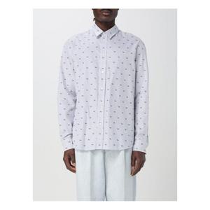 라프리마 메종키츠네 프로필 폭스 캐주얼 스트라이프 셔츠 MM00408WC5046 0192