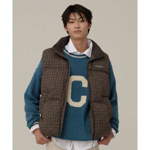 커버낫 COVERNAT RDS 씨빅 체크 다운 베스트 브라운 CO2404DP25BR 453152