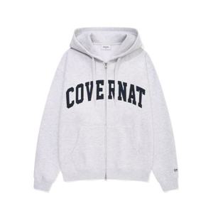 커버낫 COVERNAT 아치 로고 기모 후디 집업 헤더 그레이 CO2403HZ03HG 453159