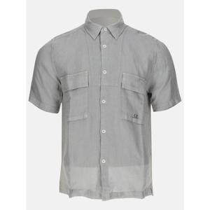 라프리마 CP컴퍼니 린넨 숏 슬리브 셔츠 반팔 16CMSH210A 005415G 913