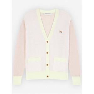 라프리마 메종키츠네 베이비 폭스 패치 컬러 블럭 가디건 블 MW00505KT1036 P701