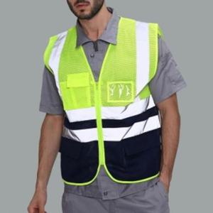 형광안전조끼 360도 야광 반사 메쉬 안전조끼(XXL) 반사띠작업조끼
