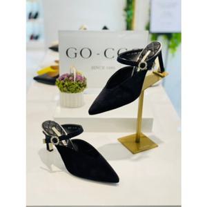 고세 여성 뮬 GCS3126 벨벳블랙 8CM