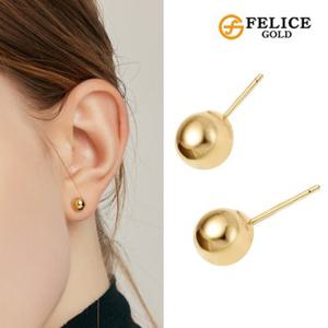 펠리체골드 [봄특가] 14K 골드볼 귀걸이