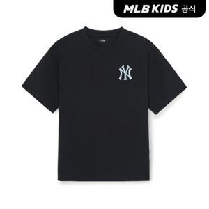 [MLB키즈 공식]26SS 스포티브 모노그램 썸머 빅럭스 티셔츠 NY (Black) 7ATSM0563-50BKS