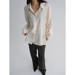 (356364WC10) [에잇세컨즈] 오간자 뷔스티에 셋업 셔츠  아이보리