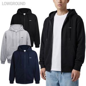 로우그라운드 에센셜 후드집업 간절기용 남자 아우터 빅사이즈 M~4XL