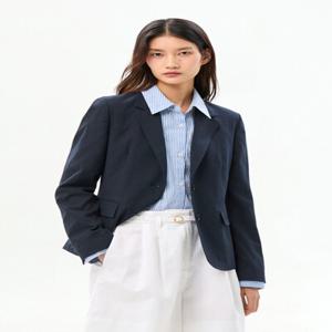 린넨라이크 슬림 블레이저