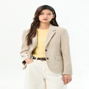 린넨라이크 슬림 블레이저