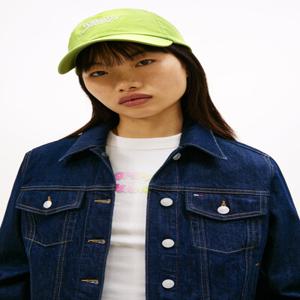 코튼 스크립트 로고 캡