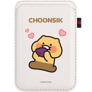 모란카노 카카오프렌즈 춘식이 디자인 맥세이프 포인트라벨 카드 포켓 지갑