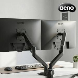 벤큐 벤큐 총판 BDH01 블랙 듀얼 모니터암 360도 회전 고중량 모니터 받침대 거치대