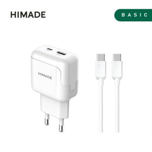 하이메이드 하이메이드 18W PD 듀얼포트 멀티 충전기 케이블 set HCC-SC18WE