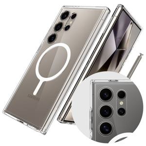 슈피겐 슈피겐 갤럭시S24 울트라 케이스 투명 맥세이프 울트라하이브리드 원탭 메탈링 맥핏